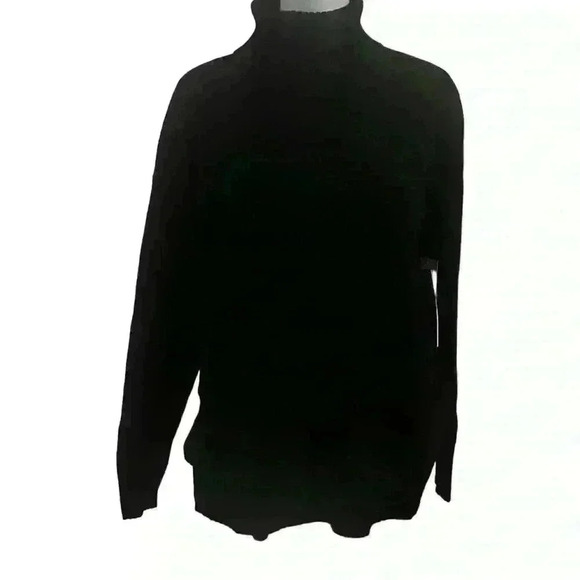 Devotion by Cyrus Womens Black Knitted Sweater Turtleneck Long Sleeve Size S - Picture 2 of 4
